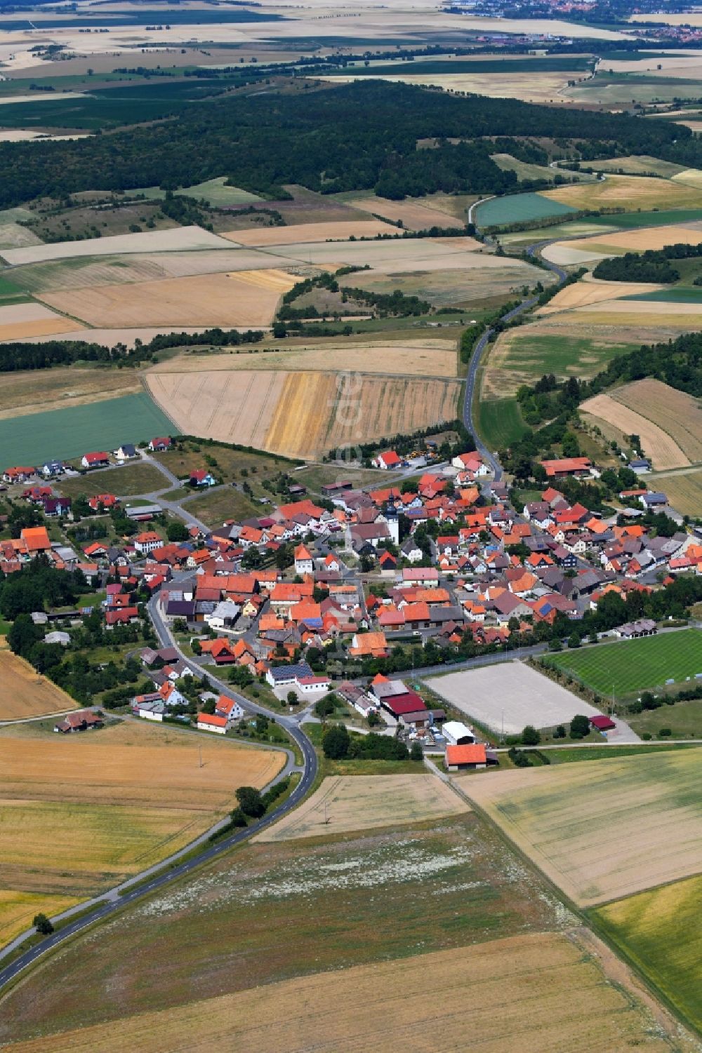 Luftbild Herbstadt - Ortsansicht in Herbstadt im Bundesland Bayern, Deutschland