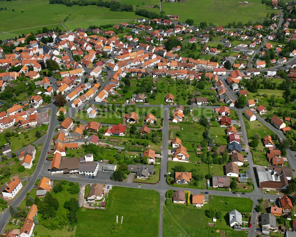 Luftaufnahme Herbstein - Ortsansicht in Herbstein im Bundesland Hessen, Deutschland