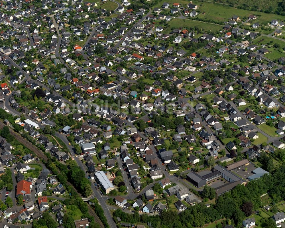 Herdorf aus der Vogelperspektive: Ortsansicht von in Herdorf im Bundesland Rheinland-Pfalz