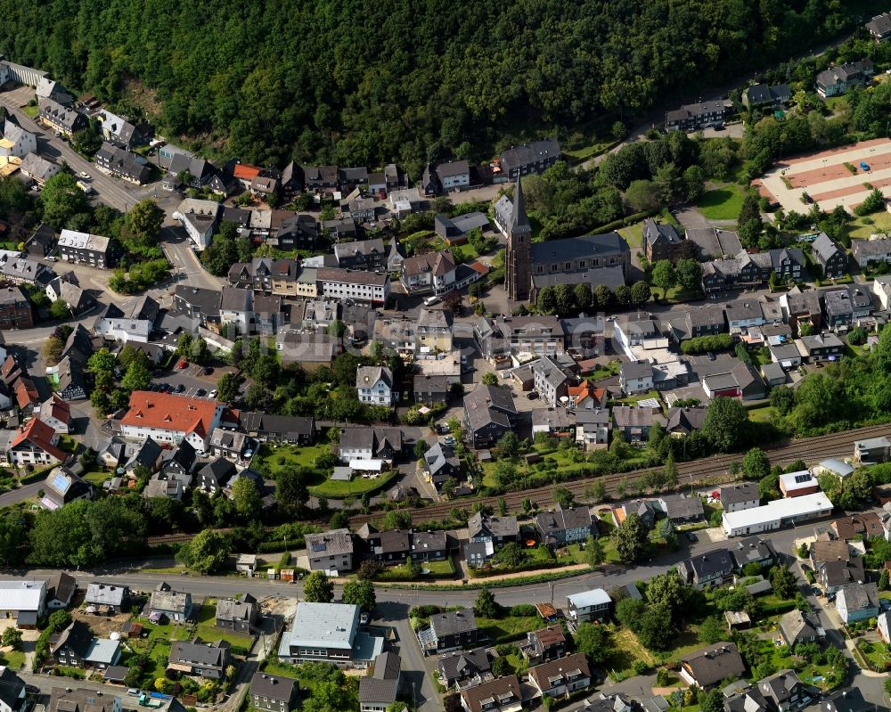 Luftaufnahme Herdorf - Ortsansicht von in Herdorf im Bundesland Rheinland-Pfalz