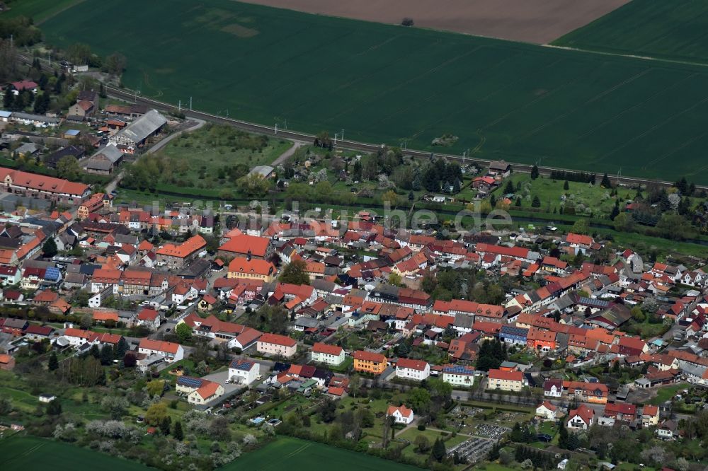 Heringen/Helme von oben - Ortsansicht in Heringen/Helme im Bundesland Thüringen