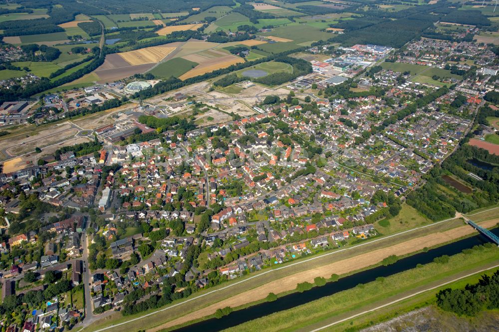 Luftaufnahme Hervest - Ortsansicht von Hervest in Dorsten im Bundesland Nordrhein-Westfalen