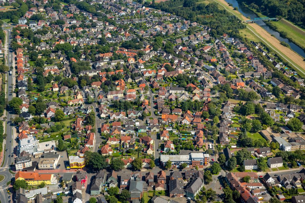 Hervest von oben - Ortsansicht von Hervest in Dorsten im Bundesland Nordrhein-Westfalen