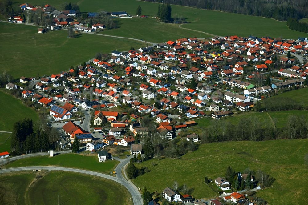 Hetten von oben - Ortsansicht in Hetten im Bundesland Bayern, Deutschland