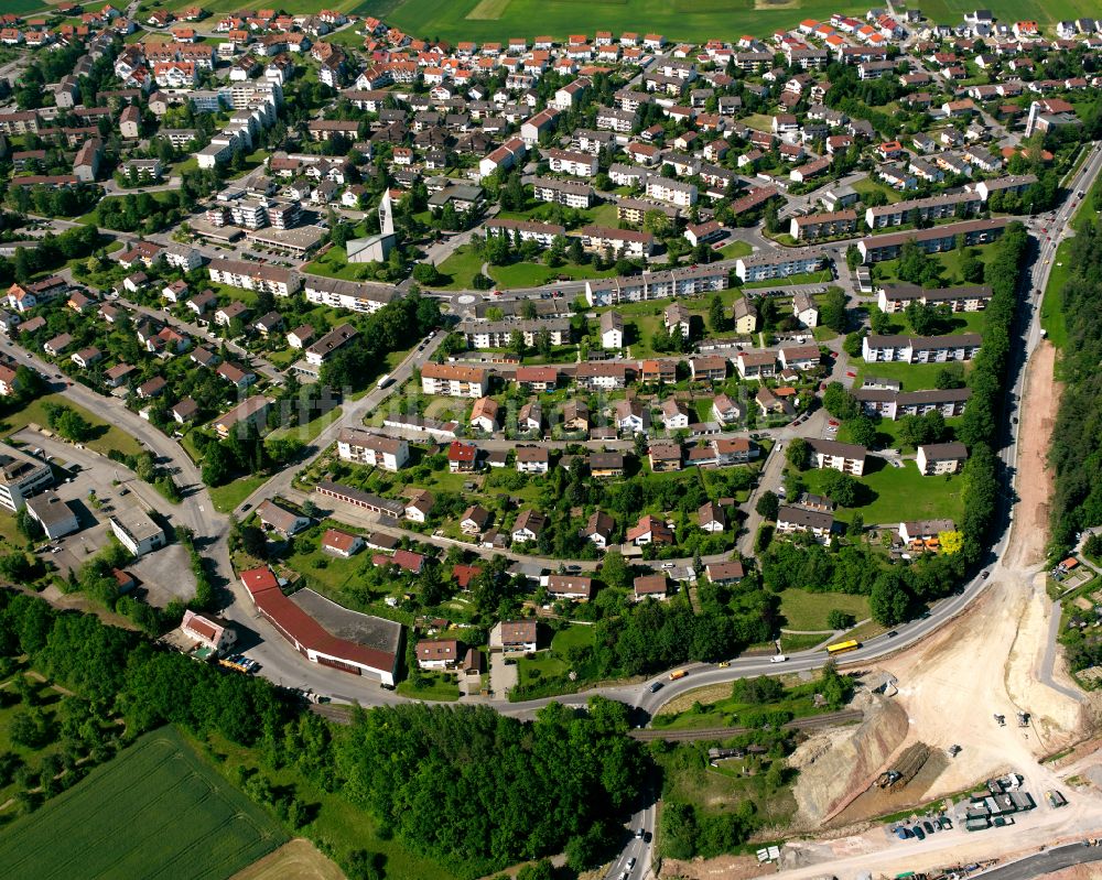 Heumaden von oben - Ortsansicht in Heumaden im Bundesland Baden-Württemberg, Deutschland