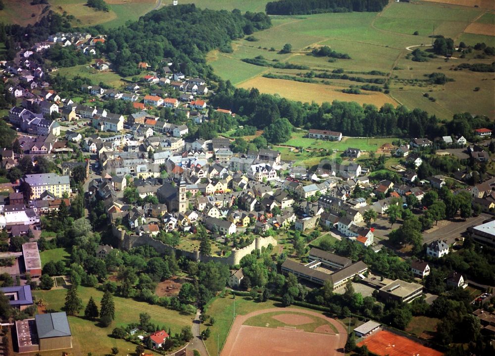 Luftaufnahme Hillesheim - Ortsansicht in Hillesheim im Bundesland Rheinland-Pfalz