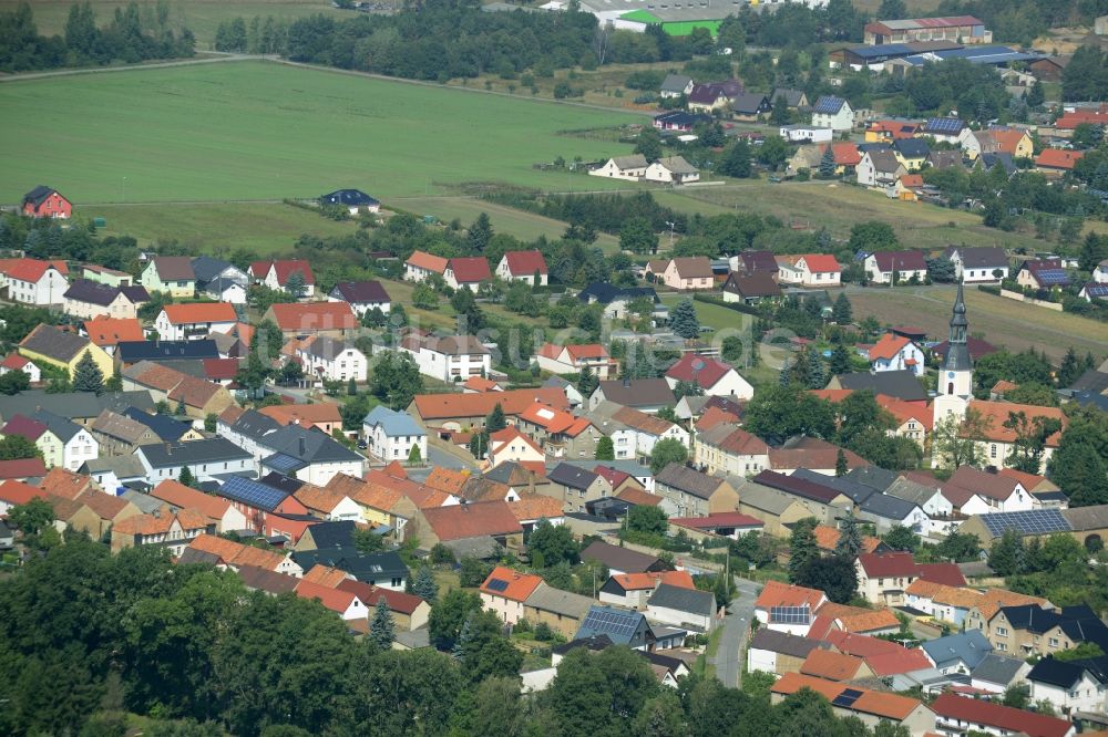 Luftaufnahme Hirschfeld - Ortsansicht in Hirschfeld im Bundesland Brandenburg