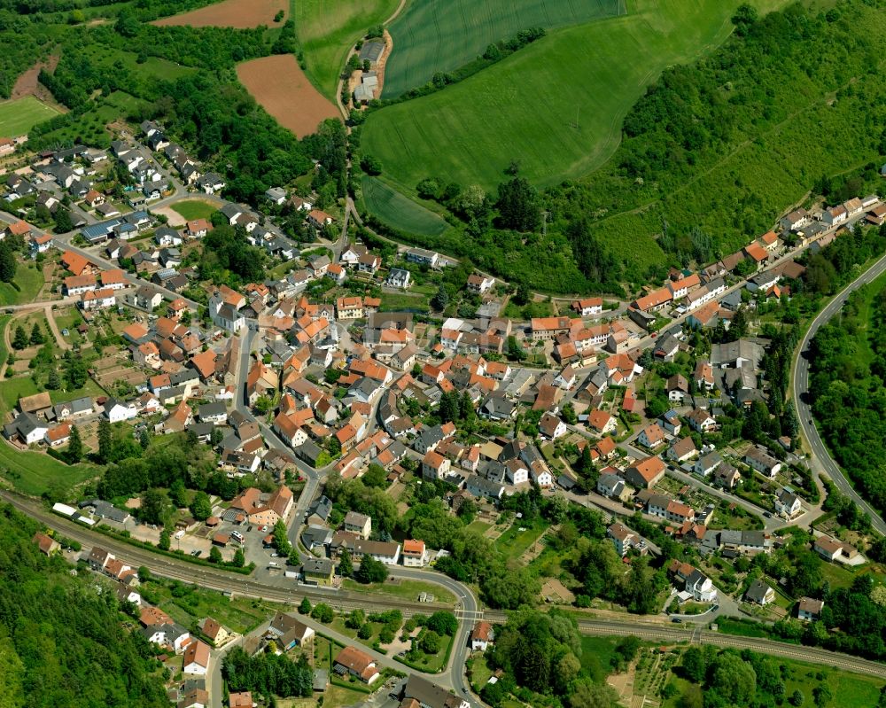 Luftbild Hochstätten - Ortsansicht von Hochstätten im Bundesland Rheinland-Pfalz