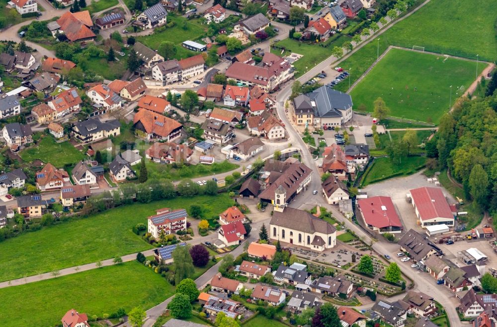 Luftaufnahme Hofstetten - Ortsansicht in Hofstetten im Bundesland Baden-Württemberg, Deutschland