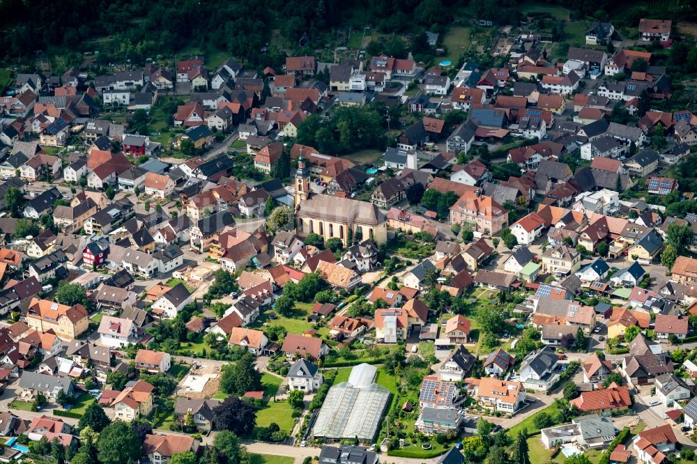 Luftaufnahme Hohberg - Ortsansicht in Hohberg im Bundesland Baden-Württemberg, Deutschland