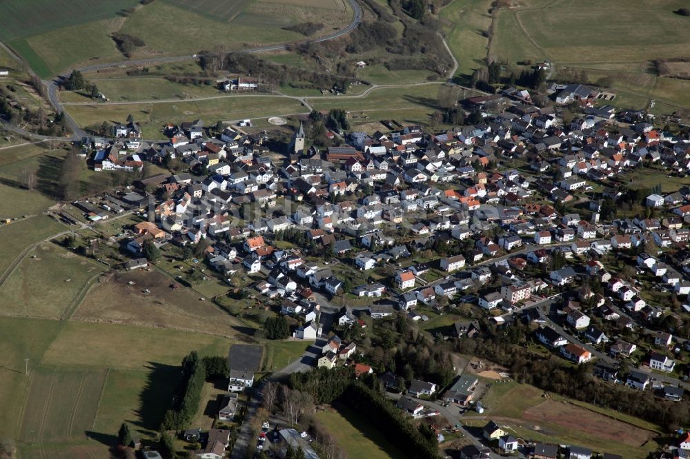 Hohenstein aus der Vogelperspektive: Ortsansicht von Hohenstein im Bundesland Hessen