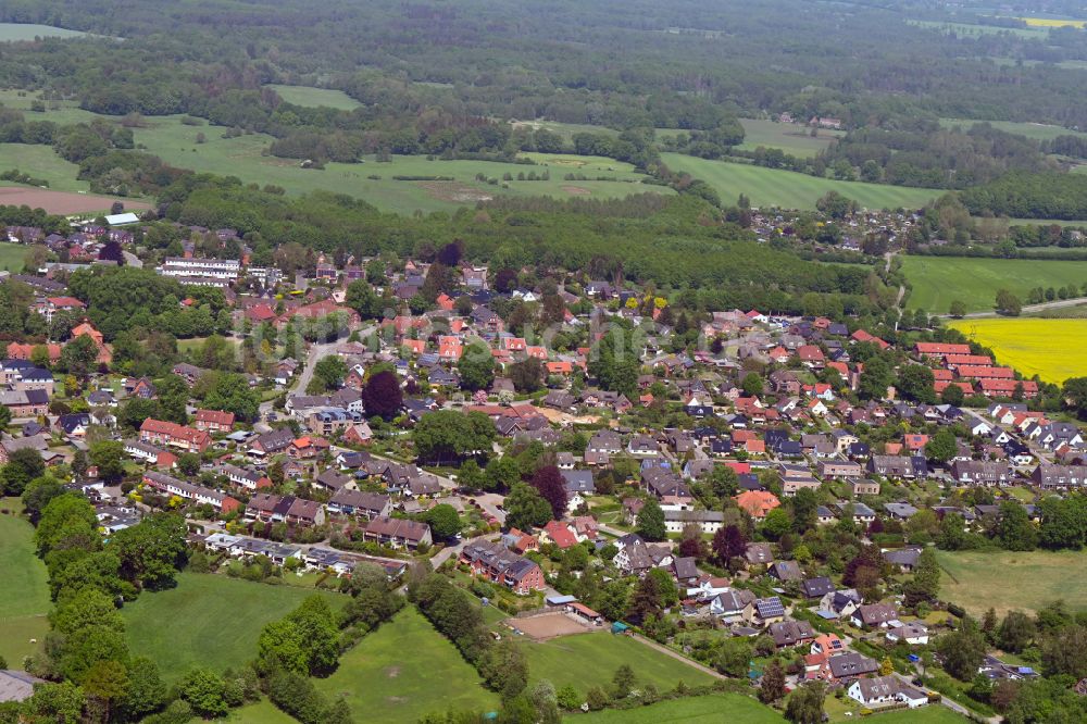 Hoisbüttel aus der Vogelperspektive: Ortsansicht in Hoisbüttel im Bundesland Schleswig-Holstein, Deutschland