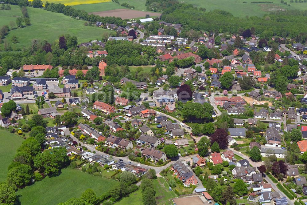 Luftaufnahme Hoisbüttel - Ortsansicht in Hoisbüttel im Bundesland Schleswig-Holstein, Deutschland