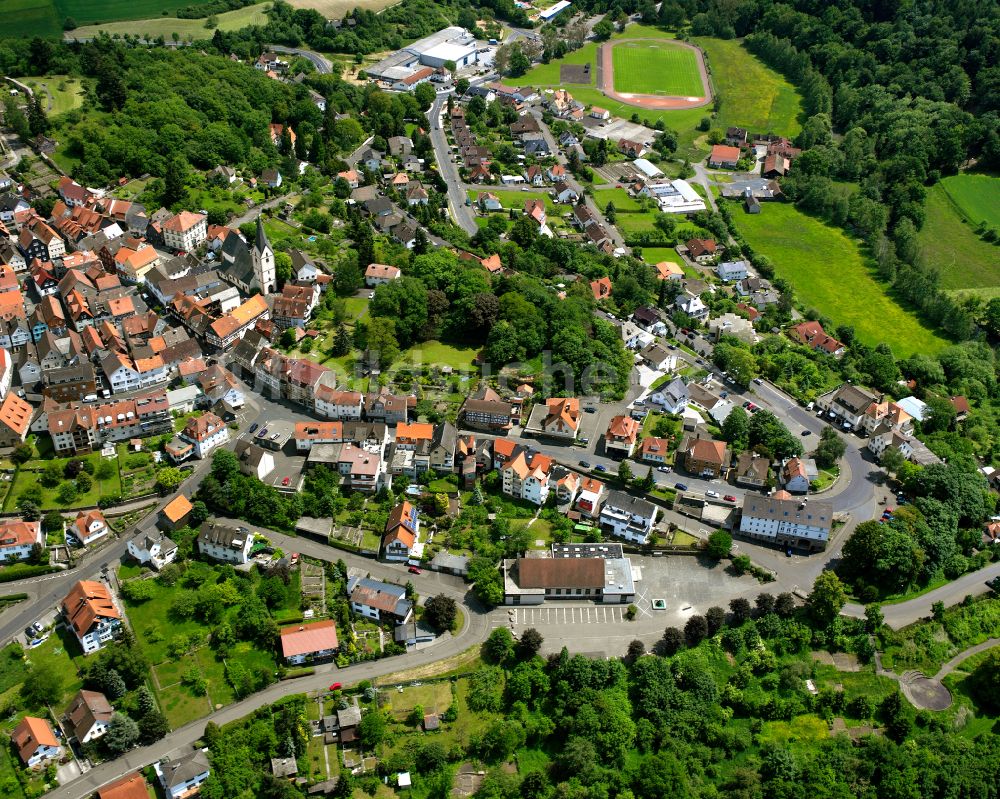 Luftbild Homberg (Ohm) - Ortsansicht in Homberg (Ohm) im Bundesland Hessen, Deutschland