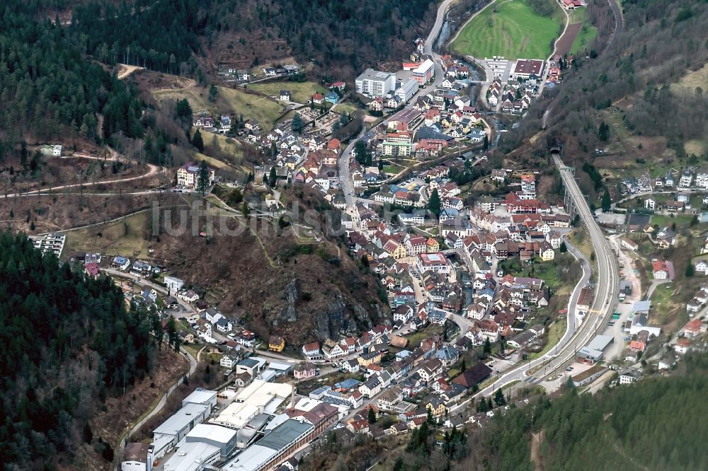 Hornberg aus der Vogelperspektive: Ortsansicht in Hornberg im Bundesland Baden-Württemberg, Deutschland