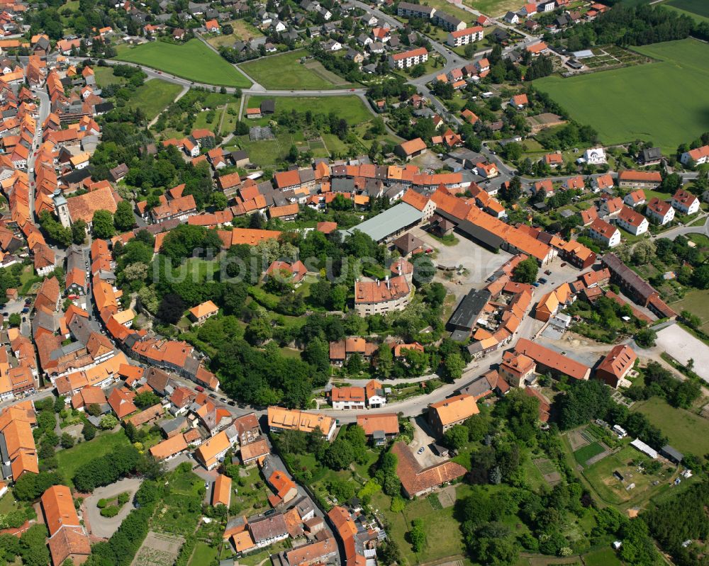 Luftbild Hornburg - Ortsansicht in Hornburg im Bundesland Niedersachsen, Deutschland