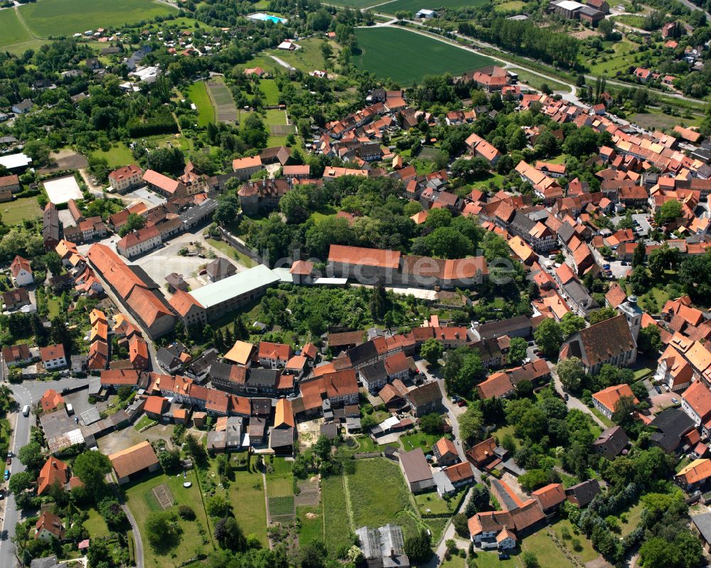 Luftaufnahme Hornburg - Ortsansicht in Hornburg im Bundesland Niedersachsen, Deutschland