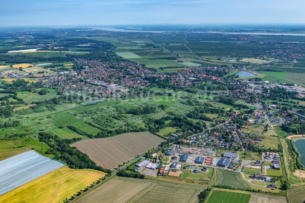 Luftaufnahme Horneburg - Ortsansicht in Horneburg im Bundesland Niedersachsen, Deutschland