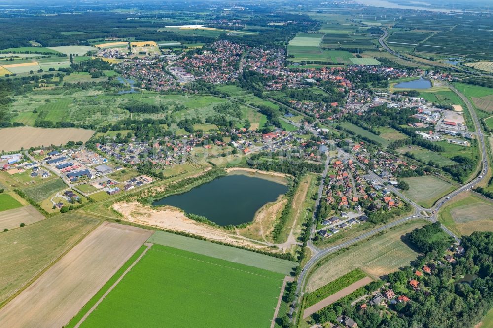 Luftaufnahme Horneburg - Ortsansicht in Horneburg im Bundesland Niedersachsen, Deutschland