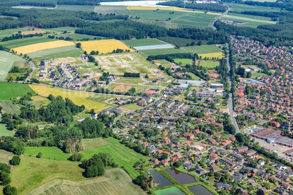 Horneburg aus der Vogelperspektive: Ortsansicht in Horneburg im Bundesland Niedersachsen, Deutschland