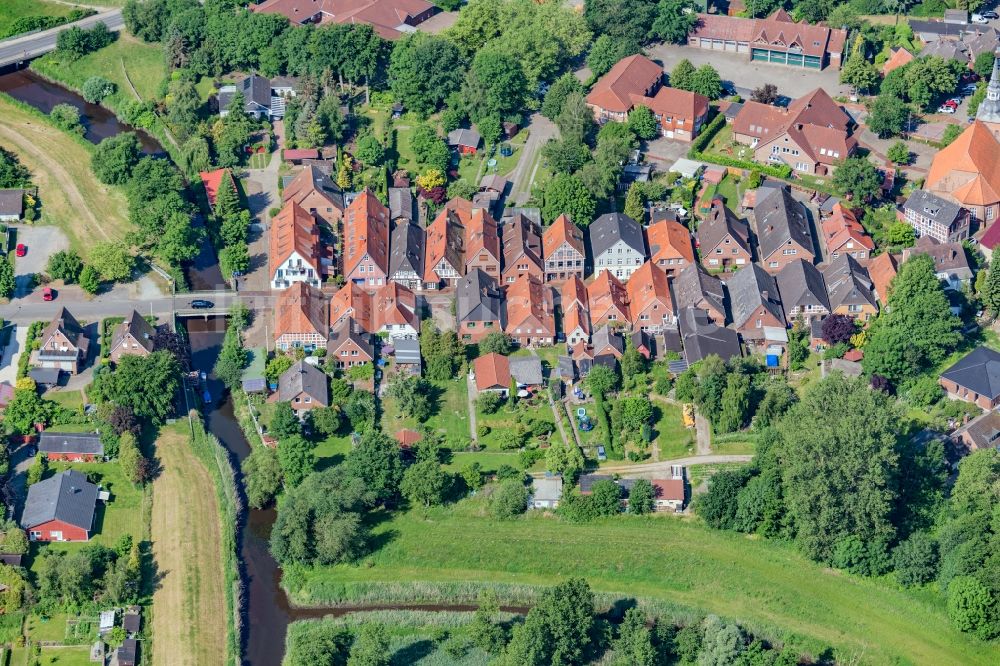 Luftbild Horneburg - Ortsansicht in Horneburg im Bundesland Niedersachsen, Deutschland