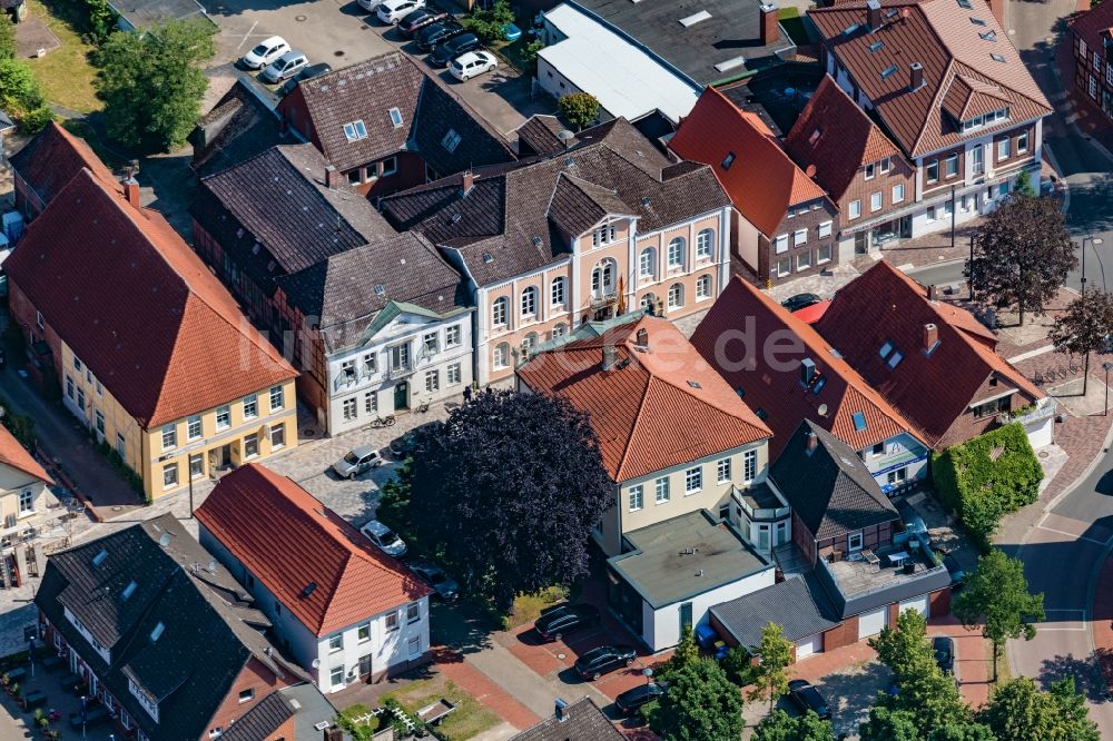 Luftaufnahme Horneburg - Ortsansicht in Horneburg im Bundesland Niedersachsen, Deutschland