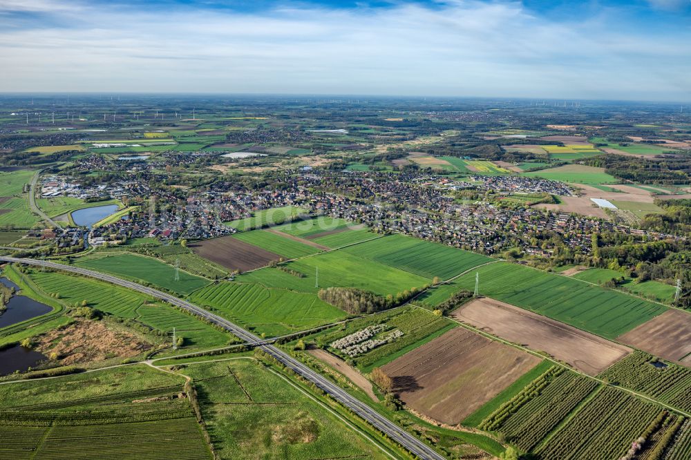 Luftaufnahme Horneburg - Ortsansicht in Horneburg im Bundesland Niedersachsen, Deutschland