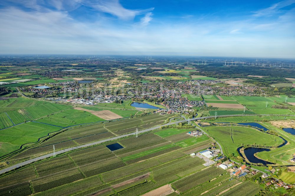 Luftaufnahme Horneburg - Ortsansicht in Horneburg im Bundesland Niedersachsen, Deutschland