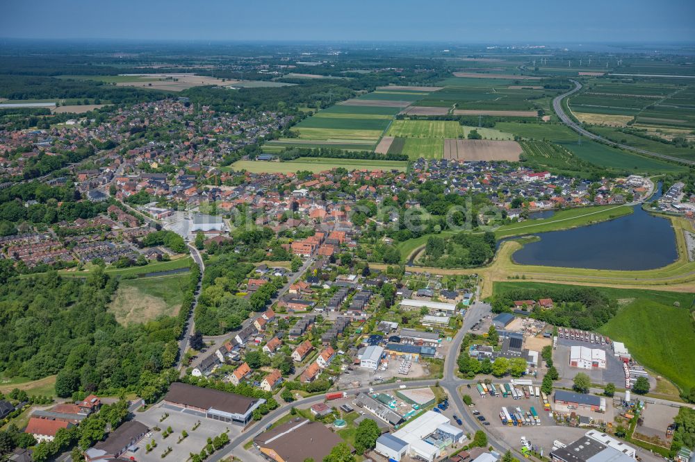 Luftaufnahme Horneburg - Ortsansicht in Horneburg im Bundesland Niedersachsen, Deutschland