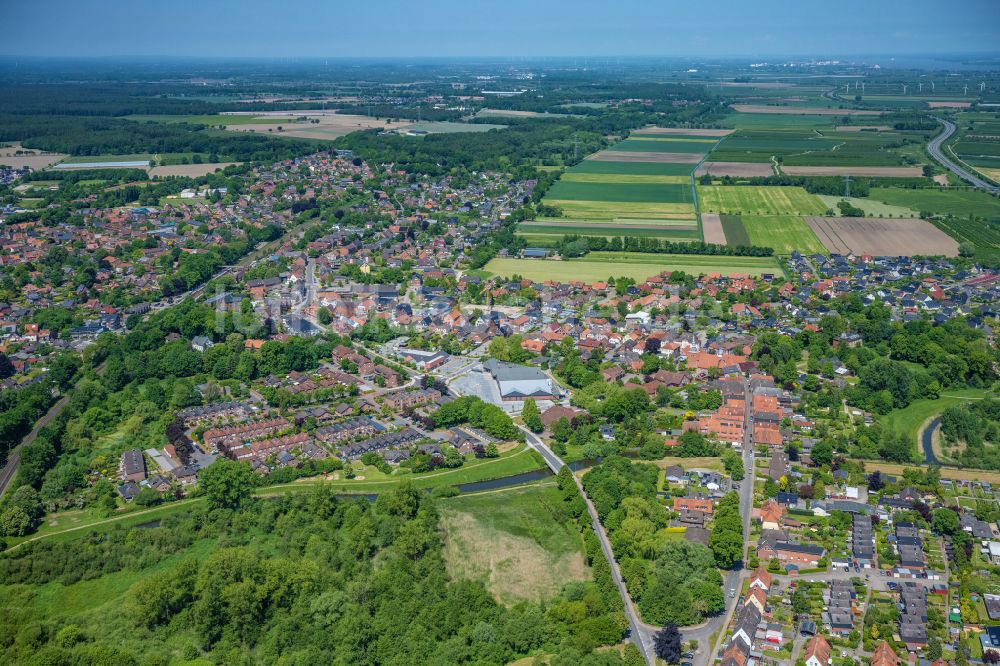 Horneburg von oben - Ortsansicht in Horneburg im Bundesland Niedersachsen, Deutschland