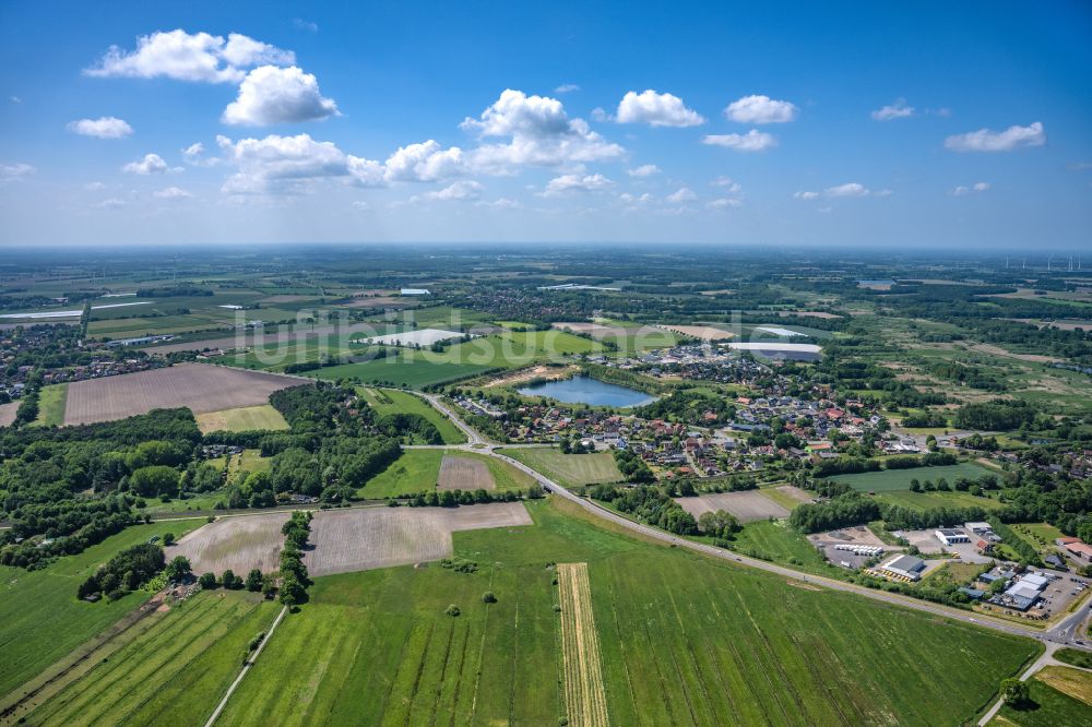 Horneburg aus der Vogelperspektive: Ortsansicht in Horneburg im Bundesland Niedersachsen, Deutschland