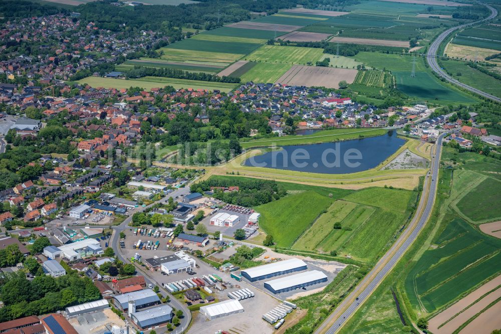 Luftaufnahme Horneburg - Ortsansicht in Horneburg im Bundesland Niedersachsen, Deutschland