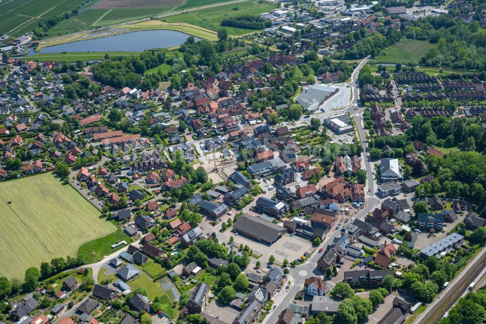 Luftbild Horneburg - Ortsansicht in Horneburg im Bundesland Niedersachsen, Deutschland