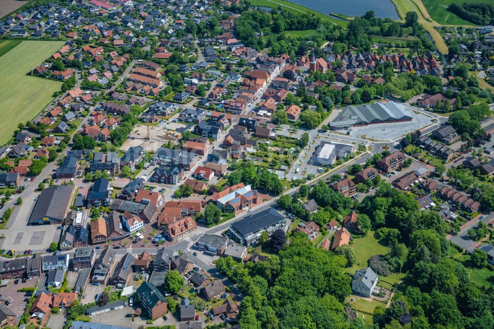 Luftaufnahme Horneburg - Ortsansicht in Horneburg im Bundesland Niedersachsen, Deutschland