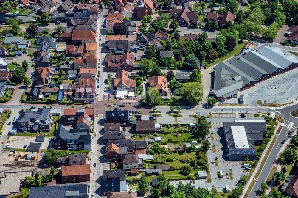 Horneburg von oben - Ortsansicht in Horneburg im Bundesland Niedersachsen, Deutschland