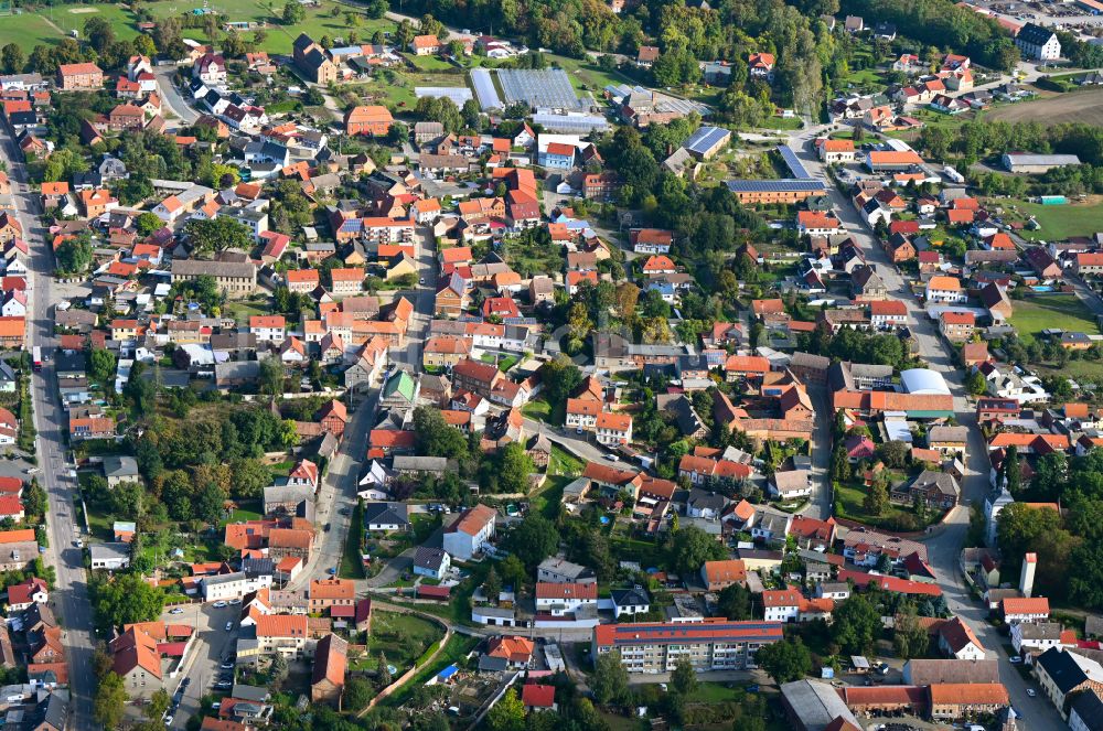 Luftbild Hornhausen - Ortsansicht in Hornhausen im Bundesland Sachsen-Anhalt, Deutschland