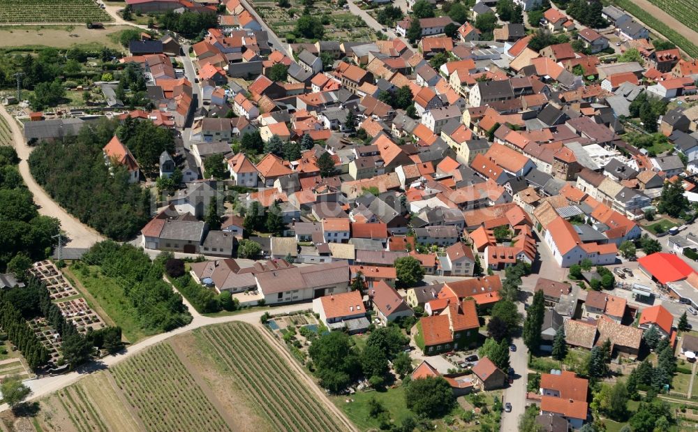 Luftaufnahme Horrweiler - Ortsansicht von Horrweiler im Bundesland Rheinland-Pfalz