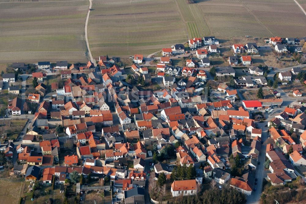 Luftaufnahme Horrweiler - Ortsansicht von Horrweiler im Bundesland Rheinland-Pfalz