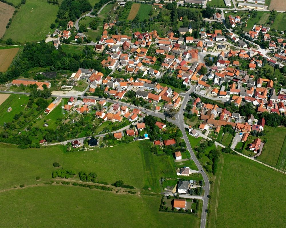 Luftaufnahme Horsmar - Ortsansicht in Horsmar im Bundesland Thüringen, Deutschland