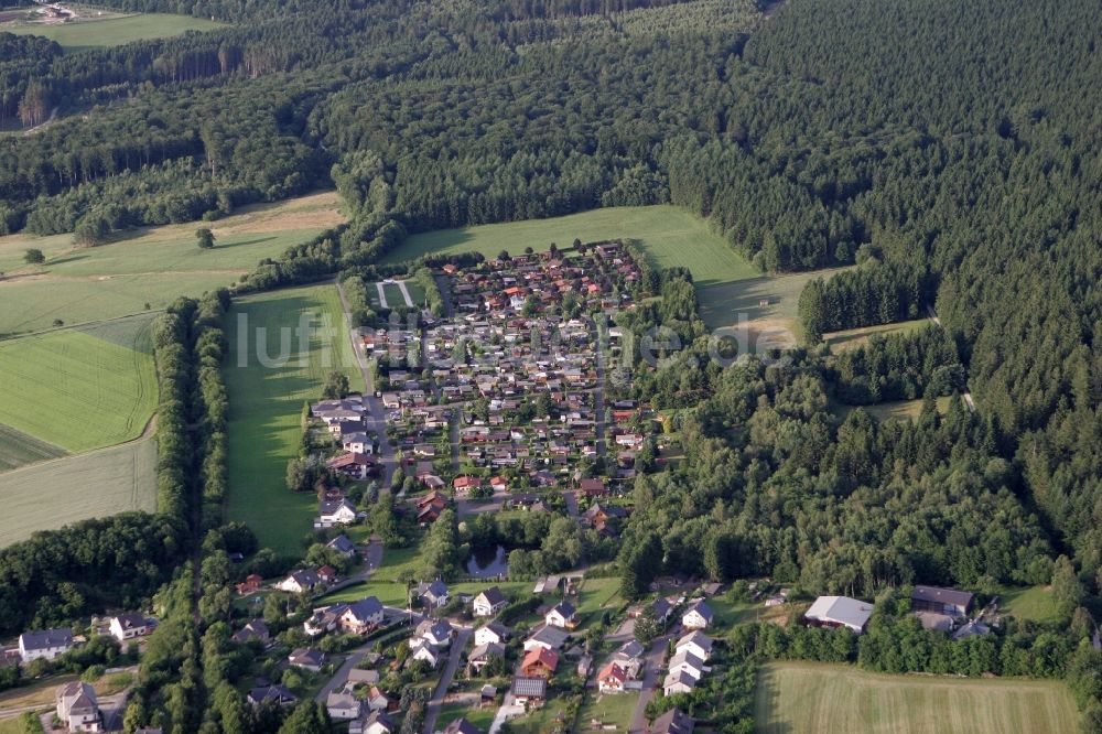 Luftaufnahme Hoxel - Ortsansicht von Hoxel im Bundesland Rheinland-Pfalz