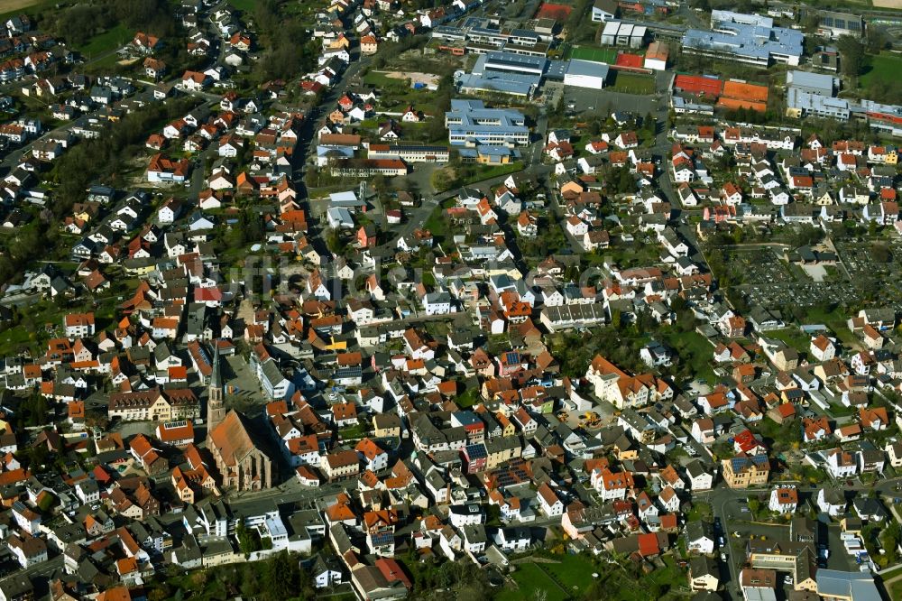 Luftaufnahme Hösbach - Ortsansicht von Hösbach im Bundesland Bayern, Deutschland