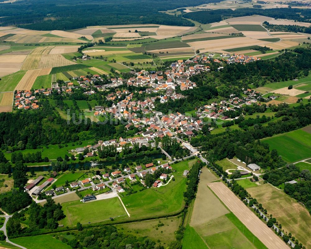 Luftbild Hundersingen - Ortsansicht in Hundersingen im Bundesland Baden-Württemberg, Deutschland