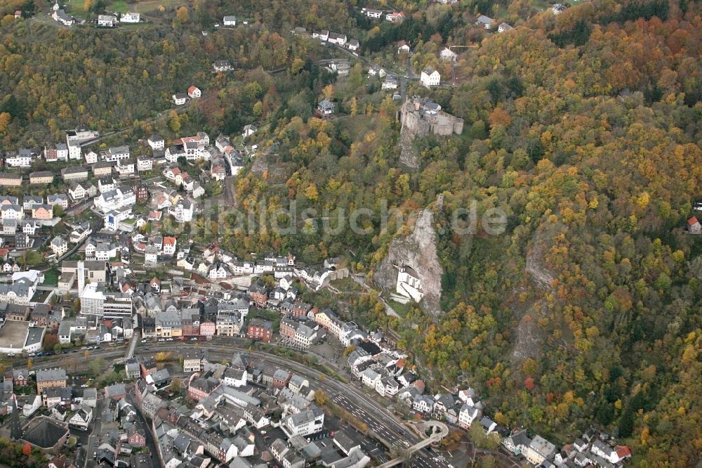 Luftaufnahme Idar-Oberstein - Ortsansicht von Idar-Oberstein im Bundesland Rheinland-Pfalz