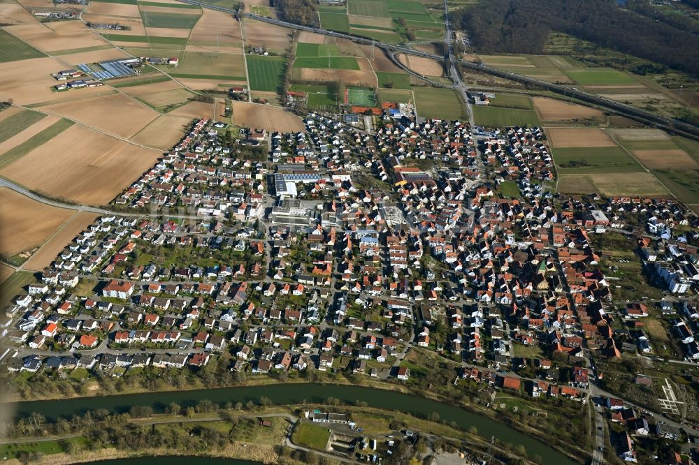 Ingersheim aus der Vogelperspektive: Ortsansicht in Ingersheim im Bundesland Baden-Württemberg, Deutschland