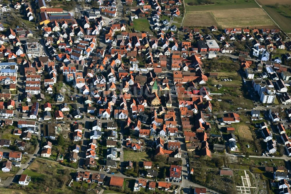 Luftbild Ingersheim - Ortsansicht in Ingersheim im Bundesland Baden-Württemberg, Deutschland