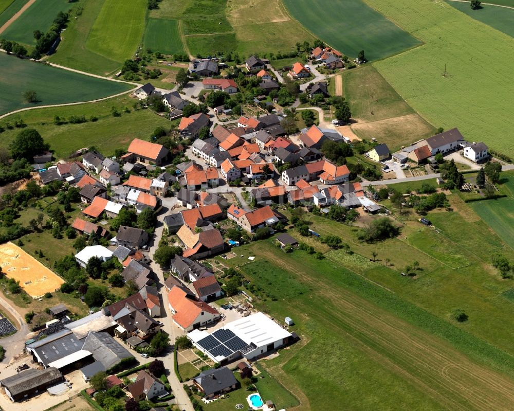 Ippenschied von oben - Ortsansicht von Ippenschied im Bundesland Rheinland-Pfalz