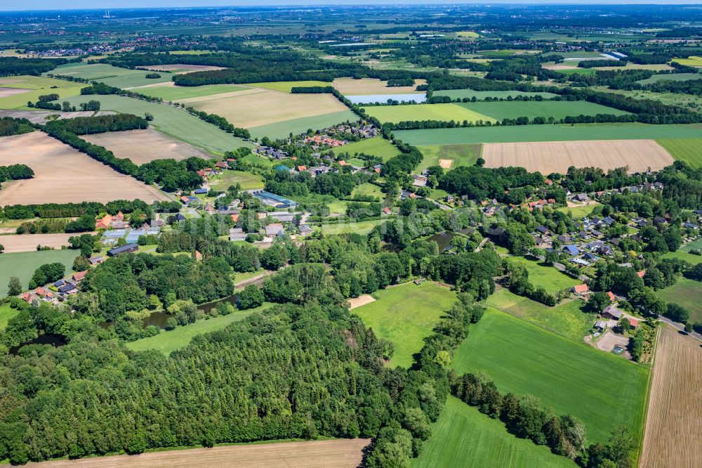 Harsefeld aus der Vogelperspektive: Ortsansicht Issendorf in Harsefeld im Bundesland Niedersachsen, Deutschland