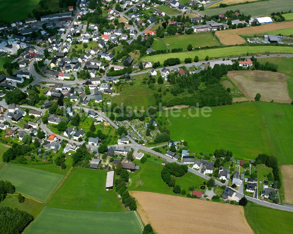 Issigau von oben - Ortsansicht in Issigau im Bundesland Bayern, Deutschland