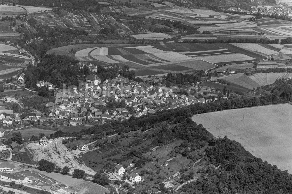 Jagsthausen aus der Vogelperspektive: Ortsansicht in Jagsthausen im Bundesland Baden-Württemberg, Deutschland