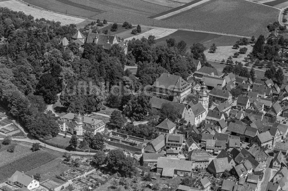 Jagsthausen aus der Vogelperspektive: Ortsansicht in Jagsthausen im Bundesland Baden-Württemberg, Deutschland